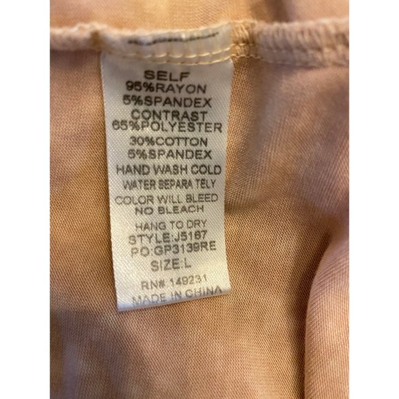 Kori American Peasant Boho Light Pink Oversized Shirt Tunic Women's L - Picture 10 of 12